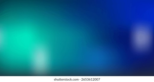 Sala de estudio degradado azul-verde, patrón de fondo abstracto, paredes y piso reflejan luces de neón, tonos oscuros y sienten la velocidad de la tecnología digital conectada fondo azul-verde. Tecnología del futuro