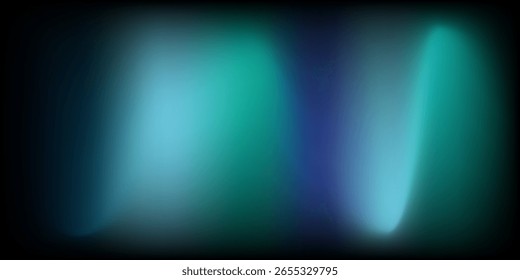 Sala de estudio degradado azul-verde, patrón de fondo abstracto, paredes y piso reflejan luces de neón, tonos oscuros y sienten la velocidad de la tecnología digital conectada fondo azul-verde. Tecnología del futuro