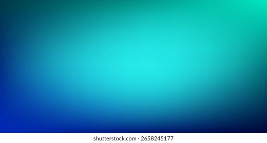 Blue-green gradient studio room, abstract background pattern, walls and floor reflect neon lights, dark tones and feel  speed of digital technology connected blue-green background. Future technology.