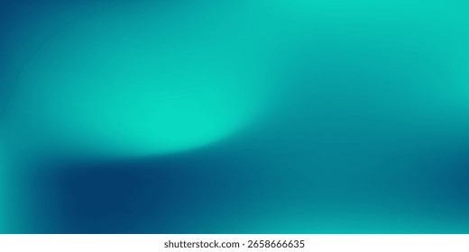 Las paredes y el piso del patrón abstracto del fondo del estudio del gradiente azul-verde reflejan las luces de neón abstractas simples oscuras