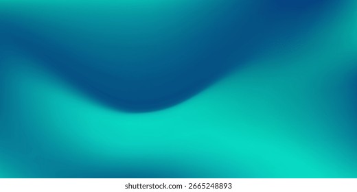 Las paredes y el piso del patrón de fondo abstracto de la habitación del estudio del gradiente azul-verde reflejan el neón moderno abstracto simple