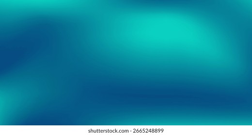Las paredes y el piso del patrón de fondo abstracto de la habitación del estudio del gradiente azul-verde reflejan el arte simple abstracto moderno del neón