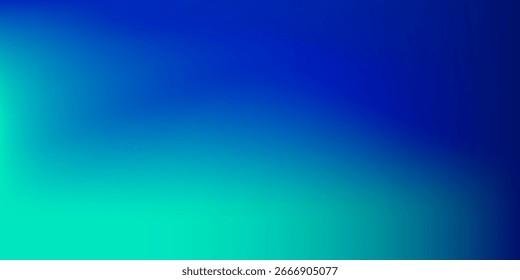 Sala de estudio degradado azul-verde, patrón de fondo abstracto, paredes y piso reflejan luces de neón, tonos oscuros y la velocidad de sensación de la tecnología digital.