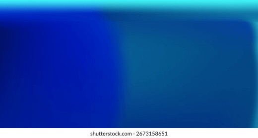 Blue-green gradient studio room, abstract background pattern, walls and floor reflect neon lights, dark tones and feel speed of digital technology connected blue-green background. 