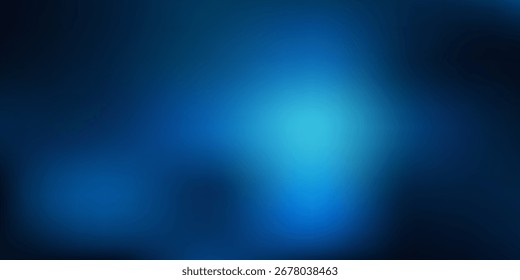 Blue-green gradient studio room, abstract background pattern, walls and floor reflect neon lights, dark tones and feel speed of digital technology connected blue
