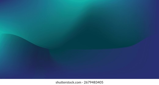 Sala de estudio degradado azul-verde, patrón de fondo abstracto, paredes y piso reflejan luces de neón, tonos oscuros y sensación de tecnología digital.