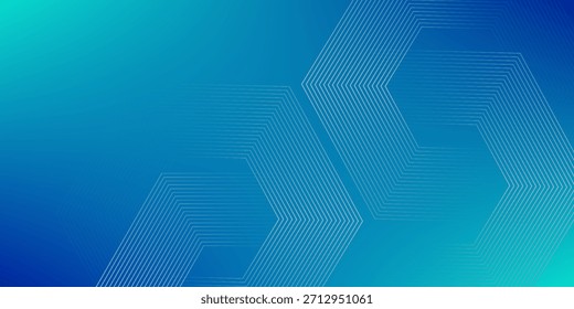 Las paredes y el piso del patrón abstracto del fondo del estudio del gradiente azul-verde reflejan luces de neón abstractas