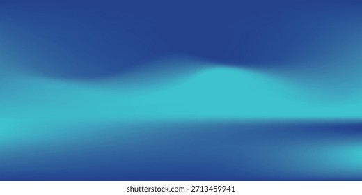 Sala de estudio degradado azul-verde, patrón de fondo abstracto, paredes y piso reflejan luces de neón, tonos oscuros y sienten la velocidad de la tecnología digital 