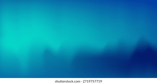 Las paredes y el piso del patrón abstracto del fondo del estudio del gradiente azul-verde reflejan luces de neón abstractas