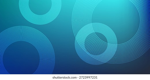 Sala de estúdio gradiente azul-verde, padrão de fundo abstrato, paredes e chão refletem luzes de néon, tons escuros e velocidade de sensação da tecnologia digital conectada fundo azul-verde. Tecnologia do futuro.