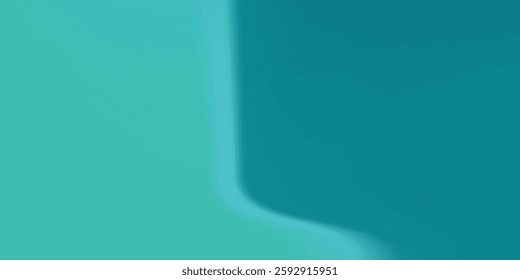 Blue-green gradient studio room background pattern  walls and floor reflect neon lights illustration modern
