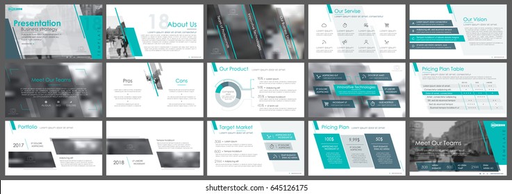 Blue-green and gray elements of infographics on a white background. Use in presentation templates, flyer and leaflet, corporate report, marketing, advertising, annual report and banner.