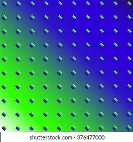 Blue-green rhombuses on a blue-green background