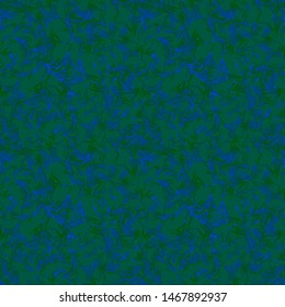 Blue-green starry dense texture on a blue background. Stars seamless pattern for a great mood.

