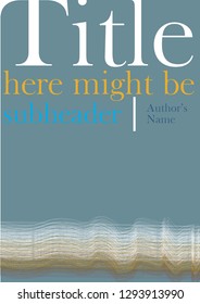 Blue-grey background with multicolored lines and title