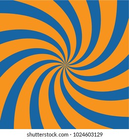 Blue-orange radial background