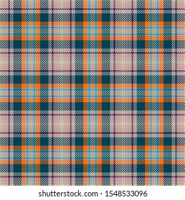 Blue,Orange,Gray,Purple and Pink  Tartan Plaid Scottish Seamless Pattern. Texture from tartan, plaid, tablecloths, shirts, clothes, dresses, bedding, blankets and other textile.
