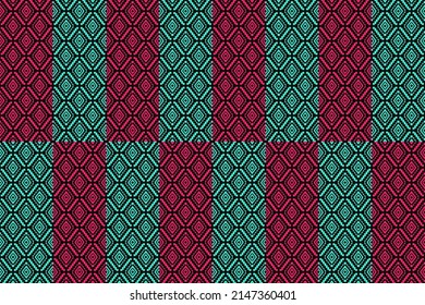 Blue-Pink Geometric Seamless Pattern. A repeat pattern for fabric products, textile, ceramic, background, wallpaper, texture, illustration, an abstract style, modern graphic, print, decoration.
