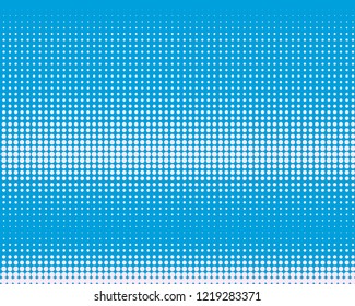 Blue-pink halftone background. Digital gradient. Abstract backdrop with circles, point, dots. Dotted pattern. Futuristic panel Vector illustration