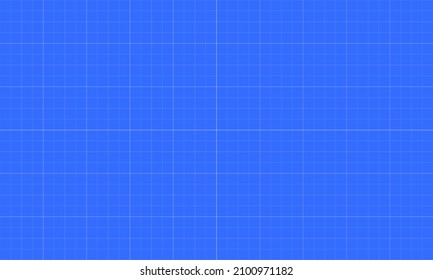 Blueprint background. Blue lined architecture backdrop with grid lines.
