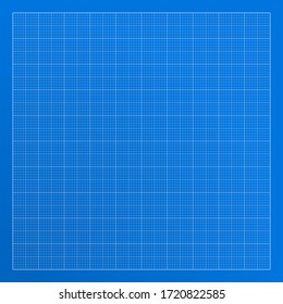 Blueprint-Hintergrundstruktur. Vektorgrafik. 10 Zeilen pro Quadrat