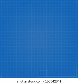 Blueprint background with vignetting, vector eps10 illustration