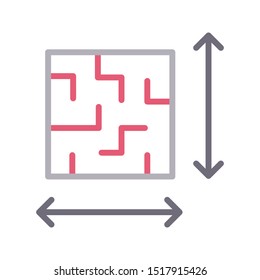 blueprint colour line vector icon