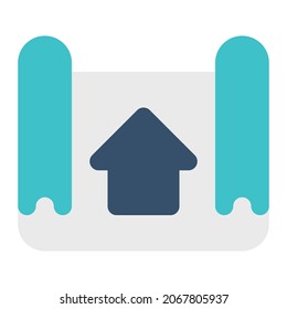 plano para el icono de construcción lineal