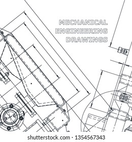 Blueprint. Corporate Identity. Vector engineering illustration. Technical illustrations