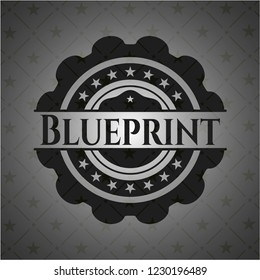 Blueprint dark icon or emblem