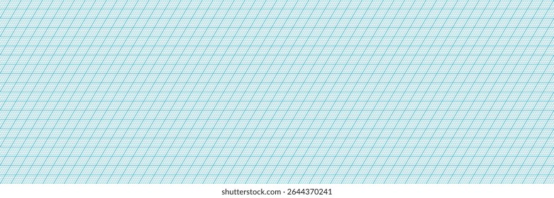 Plano de rejilla dimétrica sin costuras. Malla de diamante azul sobre fondo blanco. Plantilla de papel de gráfico