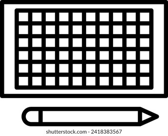 Blueprint engineering icon with black outline style. blueprint, drawing, technology, architecture, sketch, blue, construction. Vector Illustration