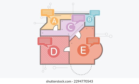 Esquema con explicaciones para cada área