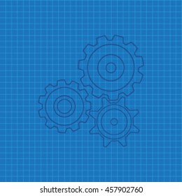 blueprint of gears