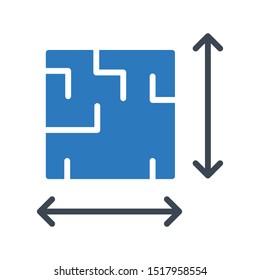 blueprint glyph colour vector icon