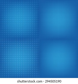 Blueprint graphing paper grid background in line styles. Vector EPS10 format