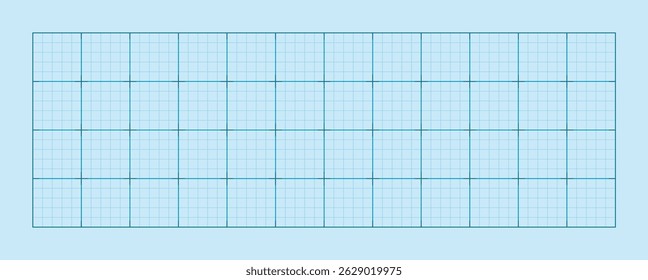 Fondo de rejilla de plano en tono azul con líneas de gráfico fino. Patrón limpio para proyectos de diseño tecnológico, de oficina o educativo.