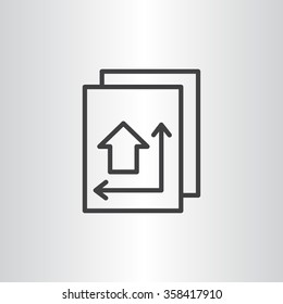 Blueprint - house plan icon