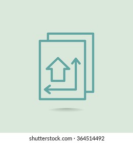 Blueprint - house plan icon