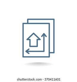 Blueprint - house plan icon
