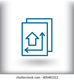 Blueprint - house plan icon