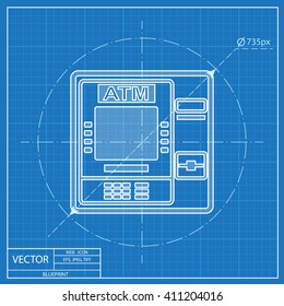 Blueprint icon of atm 