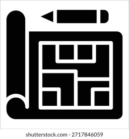 Blueprint Icon Element For Design
