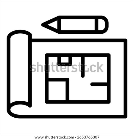 Blueprint Icon Element For Design