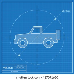 blueprint icon of pickup 
