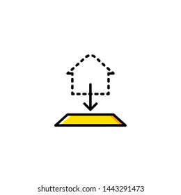 blueprint icon sign signifier vector