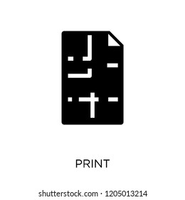 Blueprint icon. Blueprint symbol design from Construction collection. Simple element vector illustration on white background.