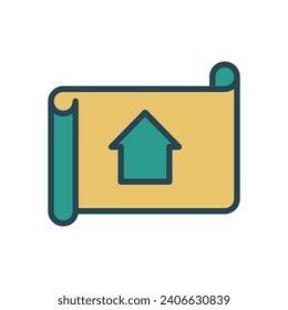 blueprint icon vector design template