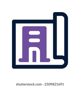 blueprint icon. vector dual tone icon for your website, mobile, presentation, and logo design.