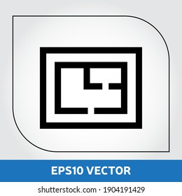 Blueprint icon vector. Eps 10 vector illustration.